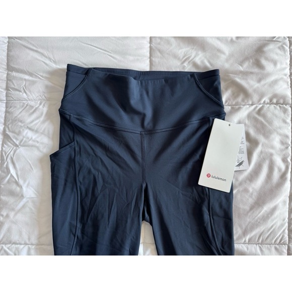 New Lululemon Fast Free HR Tight Leggings 25" Pockets Women's 6 Navy Blue $128. - Picture 5 of 16